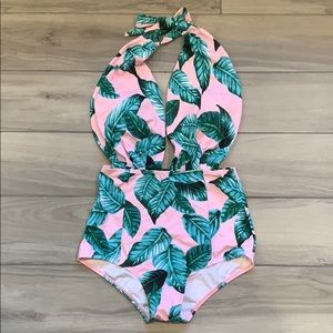 NWOT Tropical One Piece